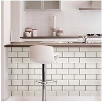 Inhome Pack Of 4 Subway Tile Peel &Amp; Stick Backsplash Tiles