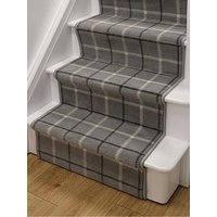 Homemaker Grey Check Stair Runner